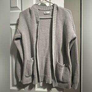 Hollister Women's Light Gray Cardigan